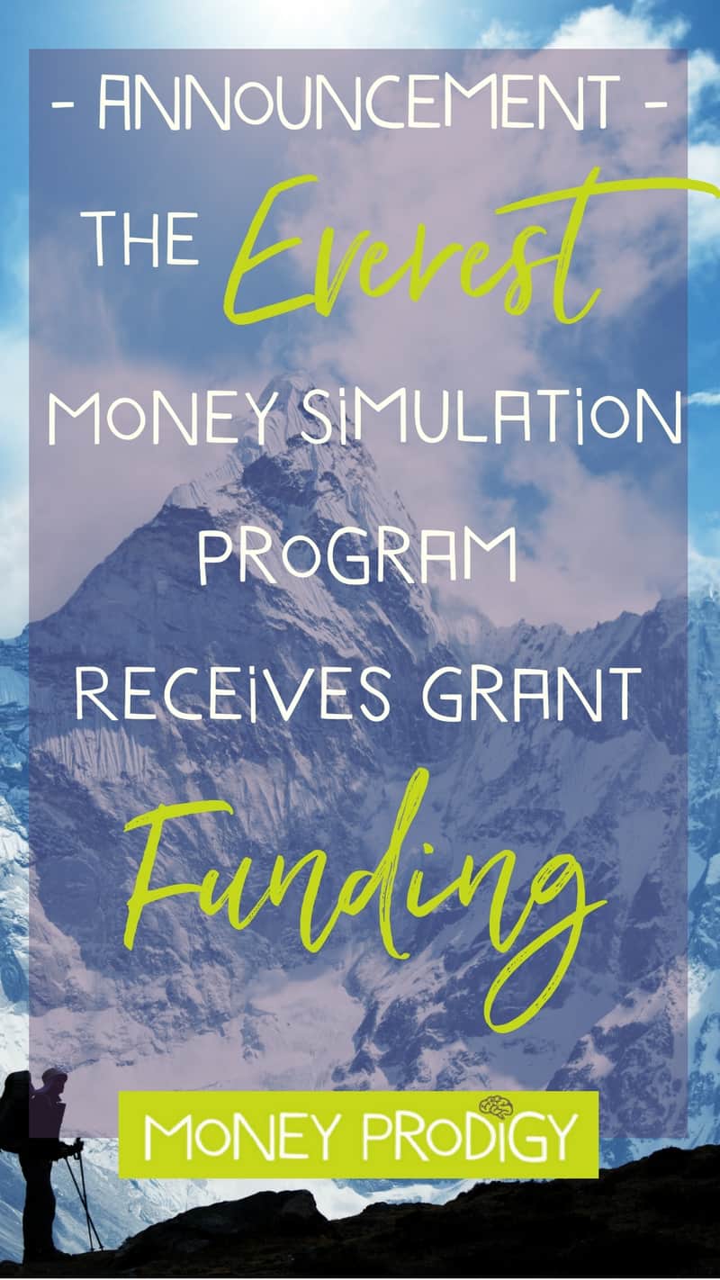 Wondering how to teach kids about money? We're creating the Mt. Everest Money Simulation Program & just received funding from The PLUTUS Foundation. Come learn more with this fun Everest for Kids program (not-VBS). | https://www.moneyprodigy.com/announcement-grant-everest-simulation/