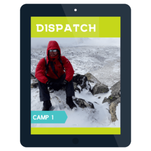 screenshot of tablet with Eric Dispatch Camp 1 on it