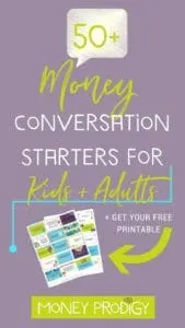 Use these free money conversation starters for kids to open up money dialogue in your household (plus keep the kids interested at dinner time and road trips). |