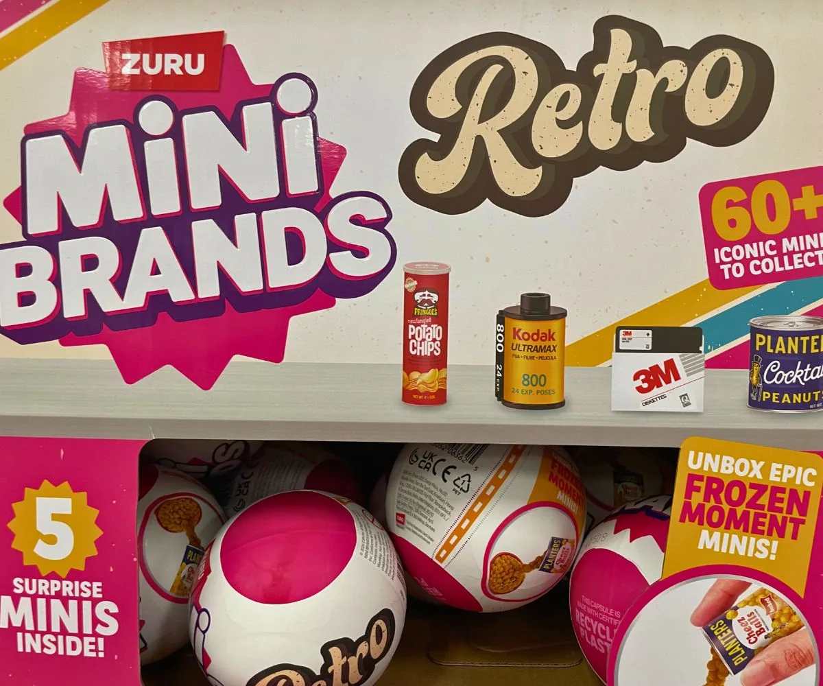 Retro mini brands box