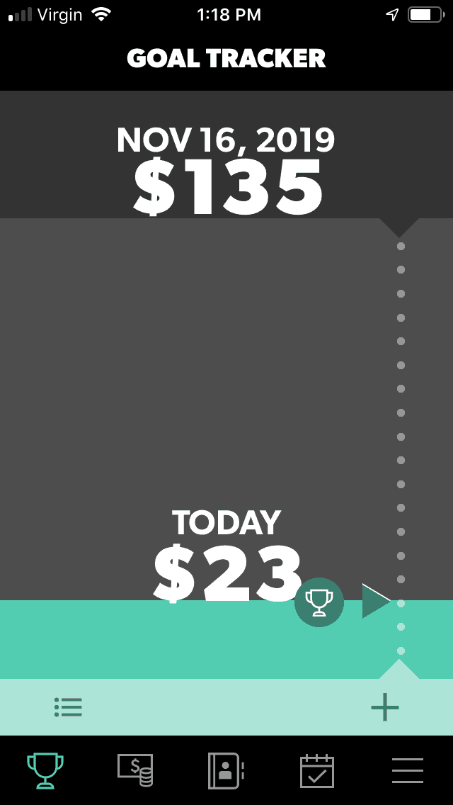 screenshot of entrepreneur toolbox teen budget app