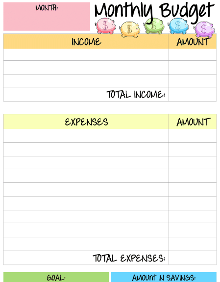 Sample Household Budget Template from www.moneyprodigy.com