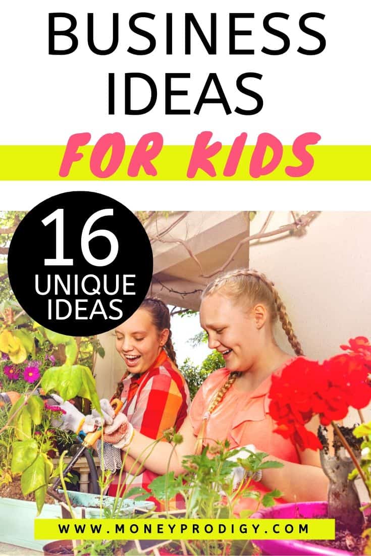 unique business ideas for 13 year olds