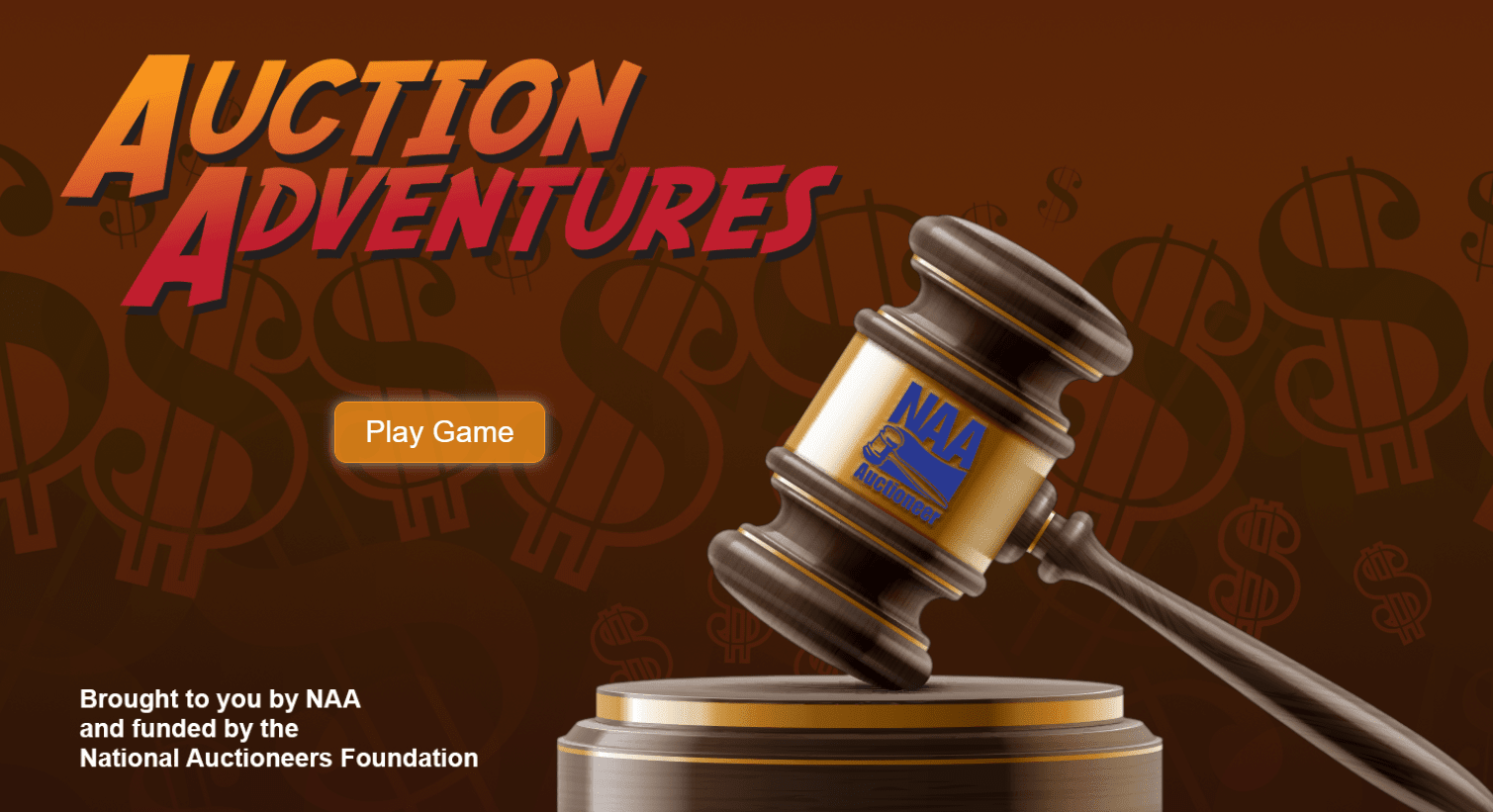 screenshot of auction adventures career games for kids