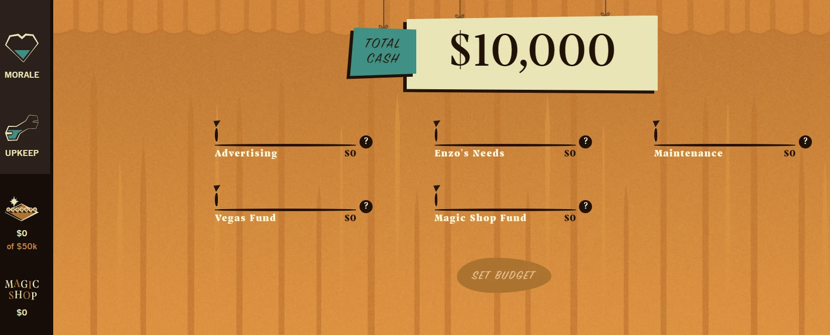 screenshot of free personal finance literacy game for high school students called Money Magic