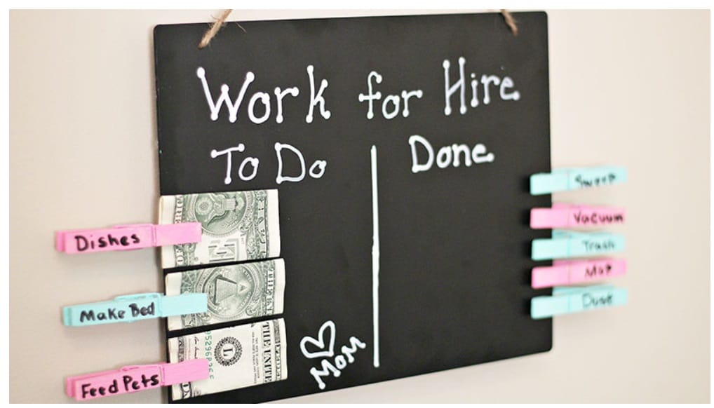 free printable chore chart for 5 year old screenshot of magnetic chore chart printable with money clips