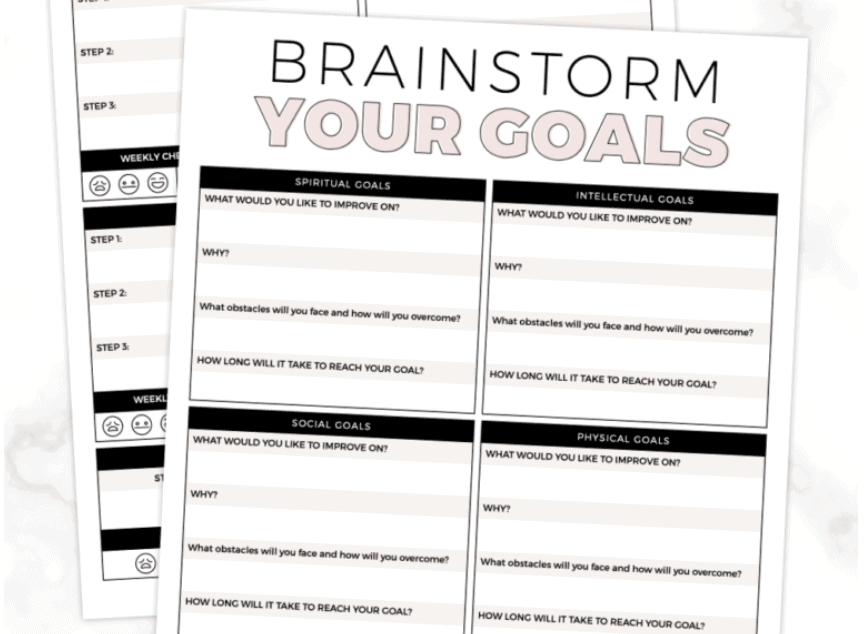 Awesome Goal Setting Worksheet For Kids PDF Money Prodigy