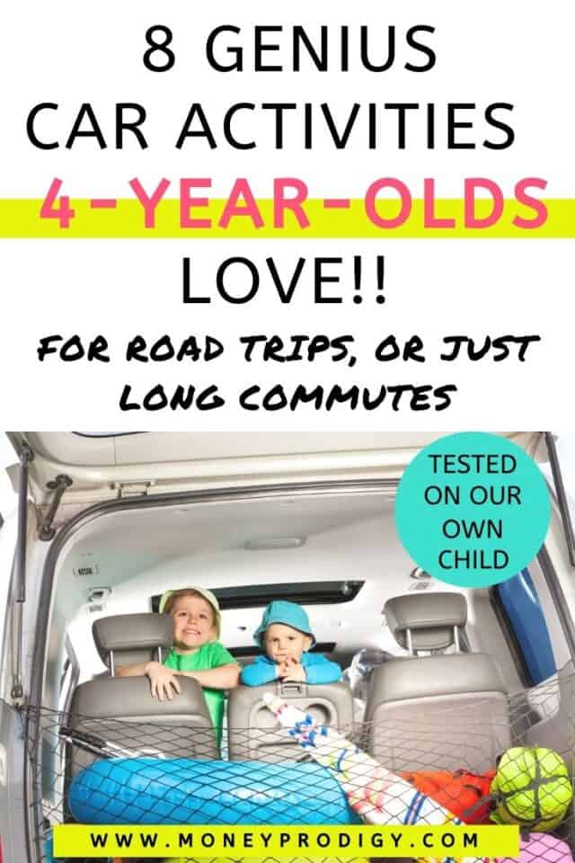 activities for 5 year old in car