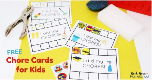 14 Sets of Free Printable Chore Cards (Kids &amp; Teens)