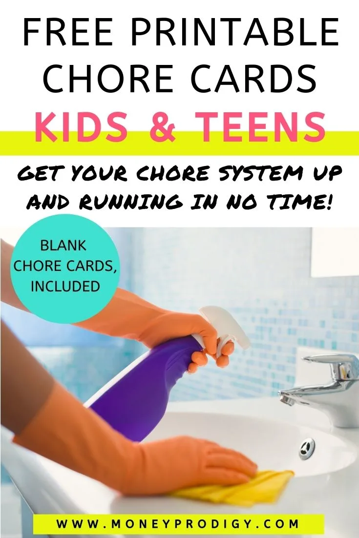 set of arms with orange gloves spraying sink, text overlay