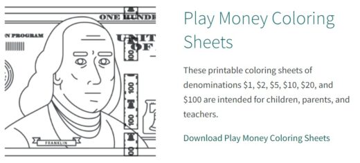 19 Best Money Coloring Pages (Both Coins & Bills)