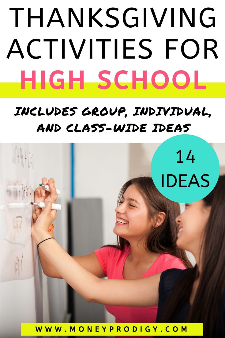 14 Thanksgiving Activities For High School Students Get Engagement 