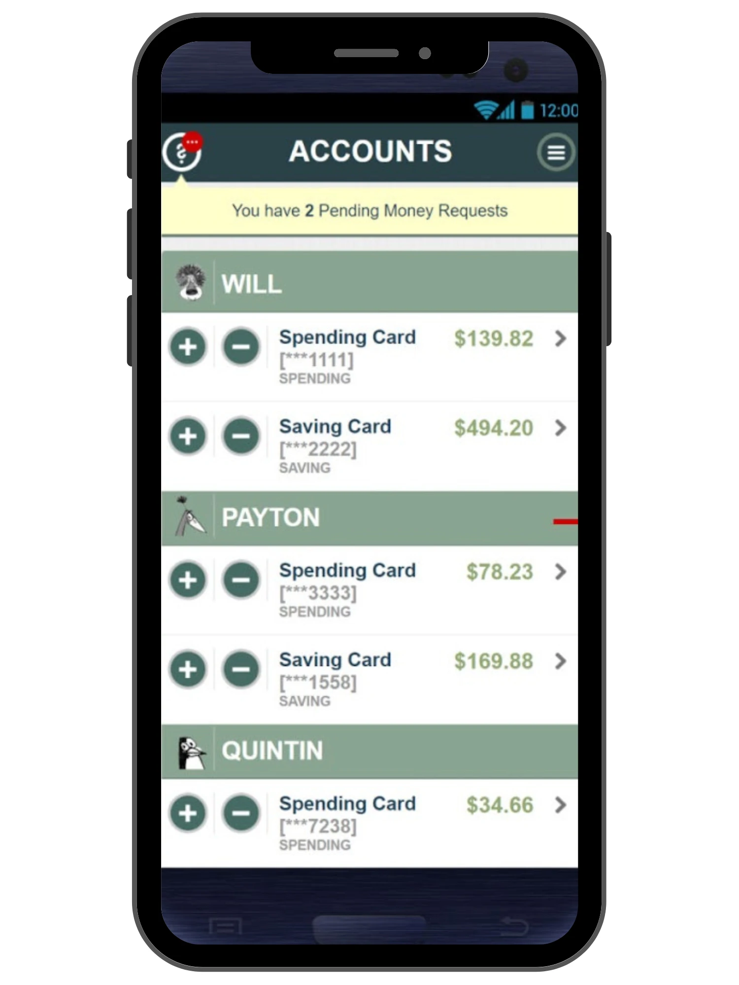FamZoo App + Prepaid Debit Card OR IOU Account