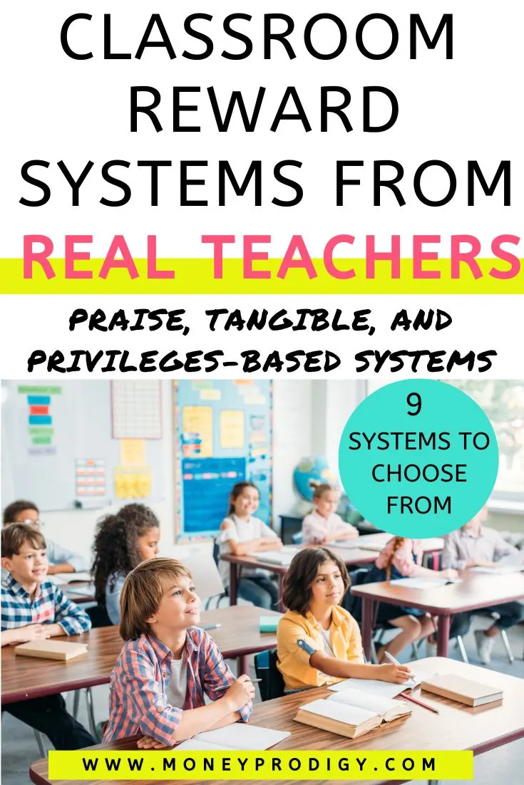 upper elementary class of students at desk, "classroom reward systems from real teachers"