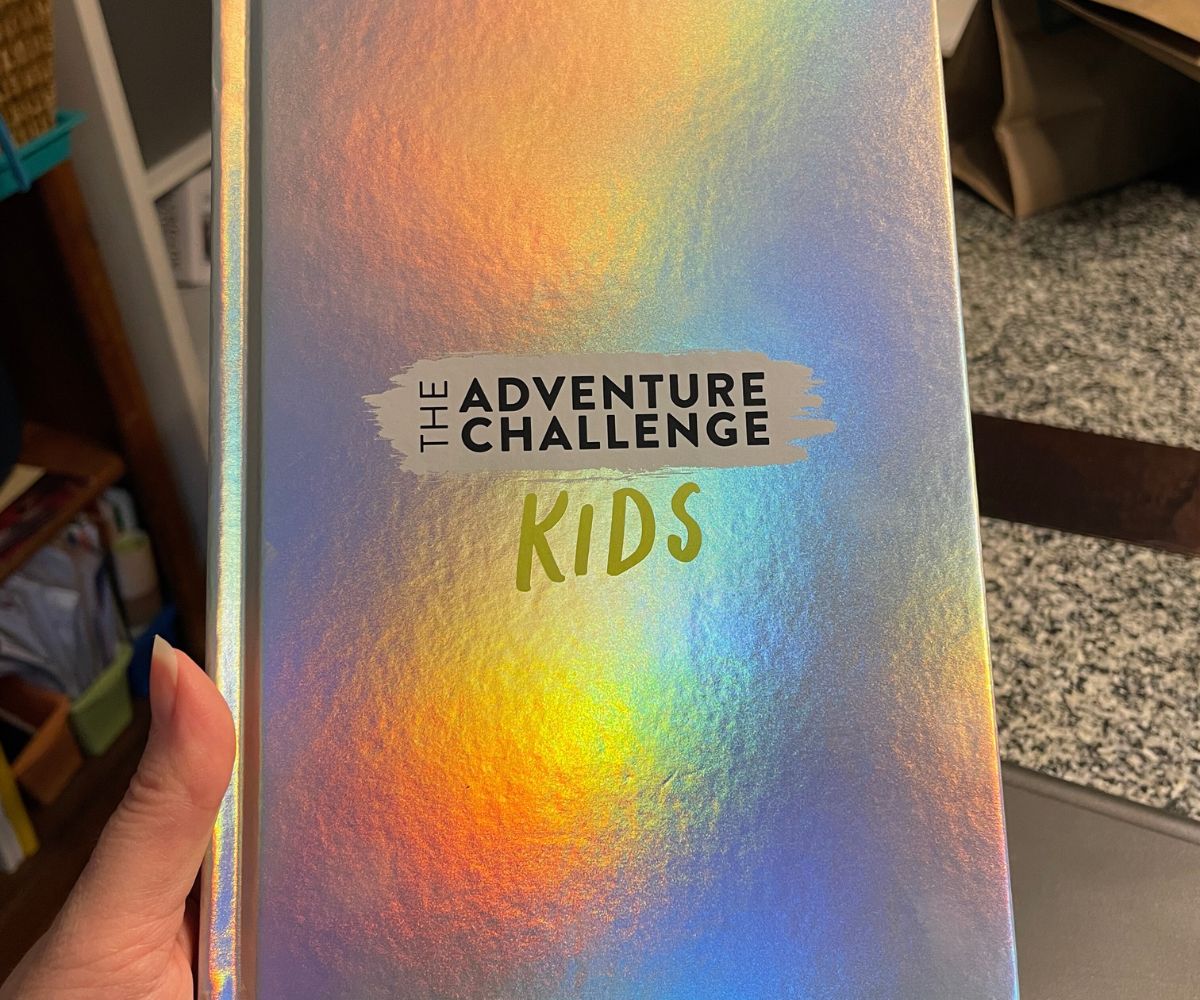 holographic-colored kids Adventure Challenge book cover