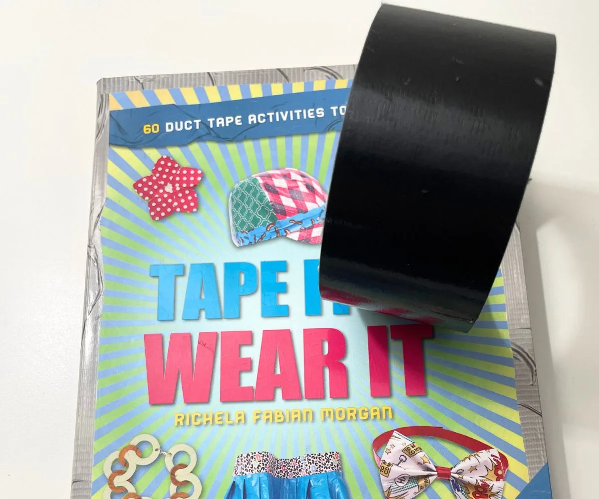 Tape It & Wear It book with black Duct Tape on top