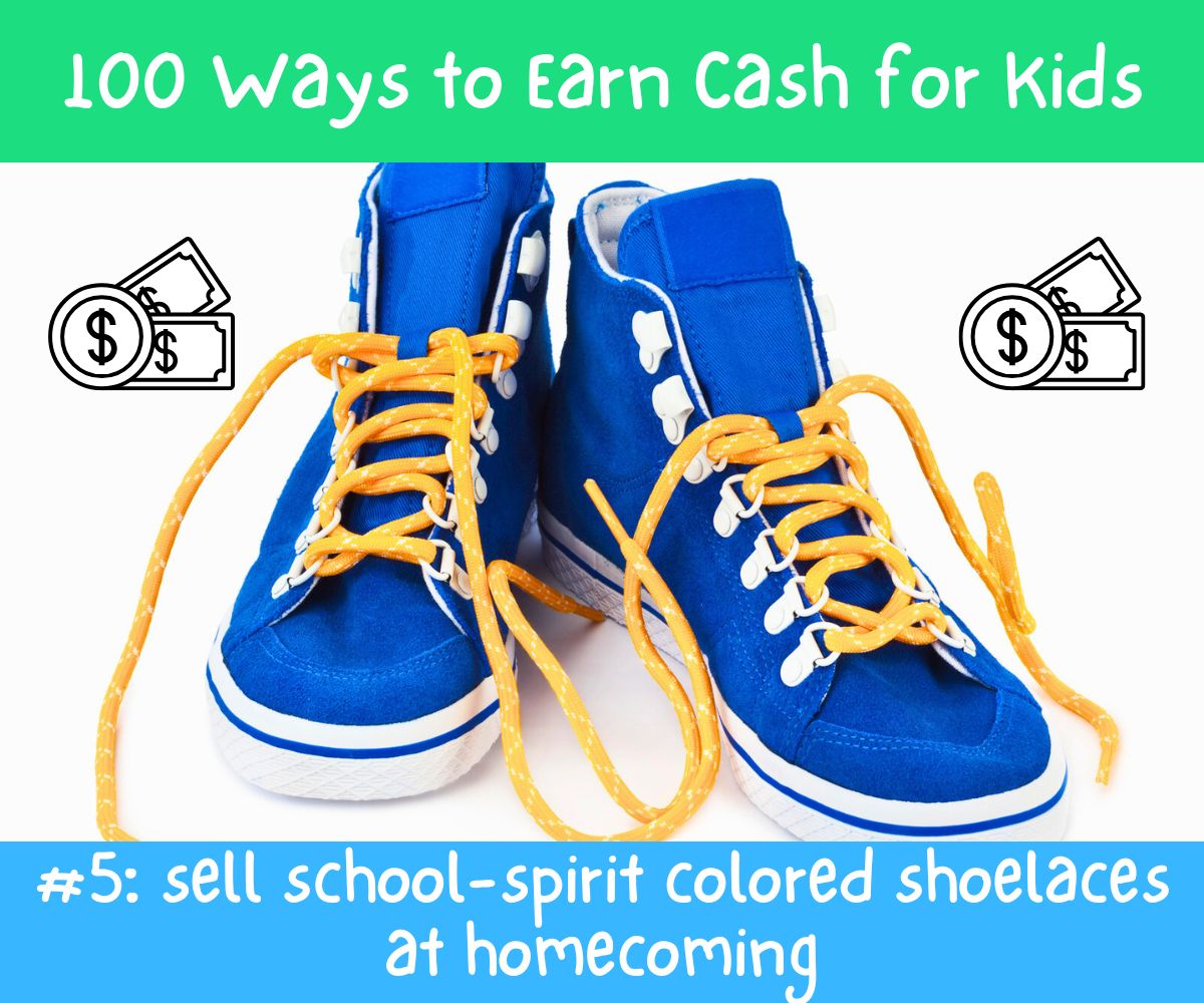 bright blue shoes with bright yellow shoelaces