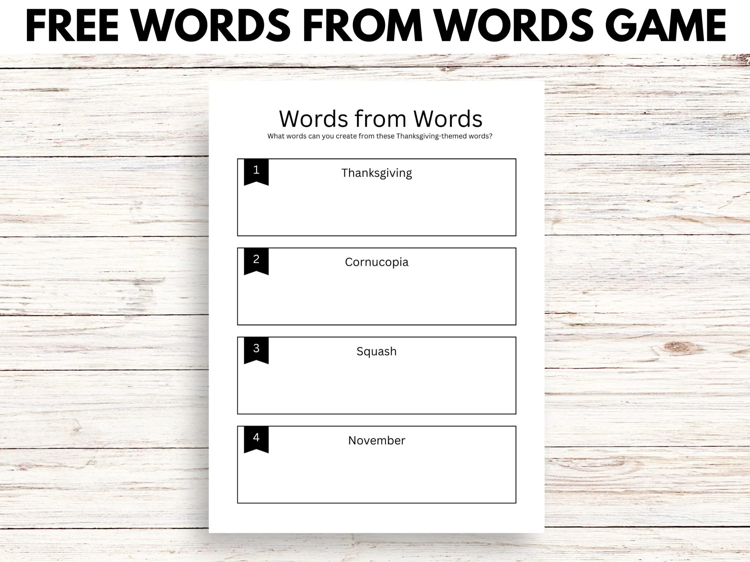 black and white free printable thanksgiving games to play at the table