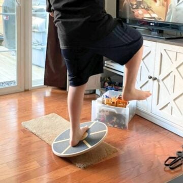 preteen boy balancing on board preteen gift idea
