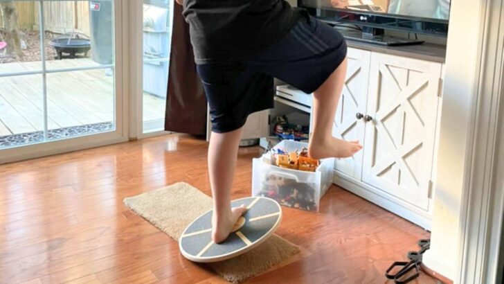 preteen boy balancing on board preteen gift idea